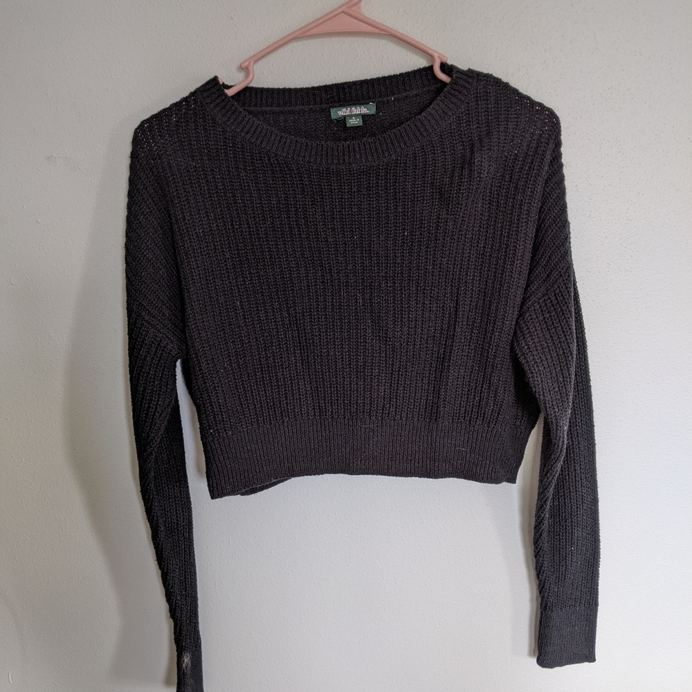 Long sleeve crop top
